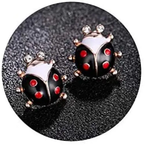 Cartoon Enamel Red Ladybug Beetle Stud Drop Earrings Statement Long Tassel Earrings Insect Jewelry for Women Cartoon Enamel Red Ladybug Beetle Stud Drop Earrings Statement Long Tassel Earrings Insect Jewelry for Women