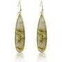 Moregone Natural Stone Long Water Drop Earrings for Women Girls