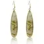 Moregone Natural Stone Long Water Drop Earrings for Women Girls Moregone Natural Stone Long Water Drop Earrings for Women Girls