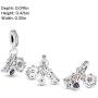Pandora Jewelry American Icons Dangle Crystal and Cubic Zirconia Charm in Sterling Silver