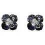Effy Splash 925 Sterling Silver Sapphire Flower Earrings, 1.22 TCW IES0E854M0