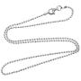 FashionJunkie4Life Italian 925 Sterling Silver 1.5mm Ball Bead Chain Necklace - 16, 18, 20, 22, 24, 30''