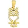 10k Real Solid Gold Owl Pendant Set with Cubic Zirconia Stones, Graduation Gift Charm for Knowledge and Good Luck 10k Real Solid Gold Owl Pendant Set with Cubic Zirconia Stones, Graduation Gift Charm for Knowledge and Good Luck
