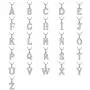FANZE Womens 925 Sterling Silver Cubic Zirconia Initial Alphabet A-Z 26 Letters Pendant Necklace Birthday Gift FANZE Womens 925 Sterling Silver Cubic Zirconia Initial Alphabet A-Z 26 Letters Pendant Necklace Birthday Gift