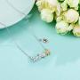 Sunflower Necklace Gifts for Women, 14k Gold Plated Sunflower Necklace Sunflower Gifts You are My Sunshine Necklace Initial Sunflower Jewelry Gifts for Women