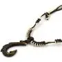HZMAN Hawaiian Fish Hook Pendant Hemp Cord Chain - Maori Tribal Necklace HZMAN Hawaiian Fish Hook Pendant Hemp Cord Chain - Maori Tribal Necklace