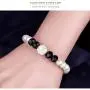 MJartoria Womens Black White Faux Pearls Necklace Earrings Bracelet Jewelry Sets (Black+White) MJartoria Womens Black White Faux Pearls Necklace Earrings Bracelet Jewelry Sets (Black+White)