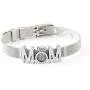 FANCY SHINY Mom Charm Bracelet Stainless Steel Mesh Bangle with Belt Buckle Mother Jewelry Gift for Women FANCY SHINY Mom Charm Bracelet Stainless Steel Mesh Bangle with Belt Buckle Mother Jewelry Gift for Women