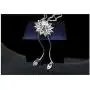 Zealmer Women Long Rhinestone Imitaion Pearl Sweater Necklace Zealmer Women Long Rhinestone Imitaion Pearl Sweater Necklace