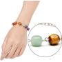 3pcs/Set 7 Chakra Lava Rock Stone Beads Yoga Reiki Healing Energy Balancing Gemstone Energy Balancing Necklace Bracelets Jewelry Set
