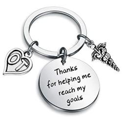 Zuo Bao Occupational Therapist Jewelry OT Medical Keychain Thanks for Helping Me Reach My Goals OT Graduation Gift