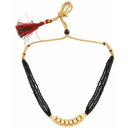 Efulgenz Indian Bollywood Traditional Ruby Emerald/Color CZ Stone Mangalsutra Pendant Necklace Jewelry with Chain for Women Efulgenz Indian Bollywood Traditional Ruby Emerald/Color CZ Stone Mangalsutra Pendant Necklace Jewelry with Chain for Women