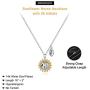 Memorjew Sunflower Horse Necklace for Girls, Dainty Silver Initial Necklace Kids Jewelry Horse Gifts for Girls Women