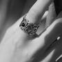 LOVECOM 990 Sterling Silver Dragon Rings for Men Vintage Open Ring Thai Silver Jewelry Cool Birthday Party Gift