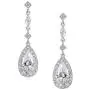 SWEETV Cubic Zirconia Teardrop Wedding Earrings for Brides Bridesmaid,Crystal Bridal Drop Dangle Earrings for Women, Wedding Bridal Jewelry SWEETV Cubic Zirconia Teardrop Wedding Earrings for Brides Bridesmaid,Crystal Bridal Drop Dangle Earrings for Women, Wedding Bridal Jewelry