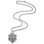 FIBO STEEL Vintage Cross Pendant Necklaces Punk Accent Shield Ring Ankh Cross Necklace for Men Women Stainless Steel Rolo Chain Mens Crucifix Necklace Jewelry Gift