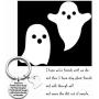 SEIRAA Ghost Friends Keychain Best Friend Gift Ghost Jewelry Soul Sister Gift Friendship Keychain Gag Birthday Gift For Her