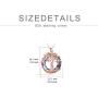 TOUPOP Rose Gold Tree of Life Necklace Sterling Silver Mothers Day Gifts from Daughter Family Jewelry with Volcano Crystal Gifts for Mom Women Grandmother Teen Girls Birthday Friend