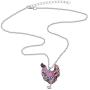 WEVENI Enamel Alloy Rhinestone Chicken Hen Necklace Pendant Chain Jewelry Novelty Gifts for Women Girls Ladies
