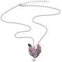 WEVENI Enamel Alloy Rhinestone Chicken Hen Necklace Pendant Chain Jewelry Novelty Gifts for Women Girls Ladies