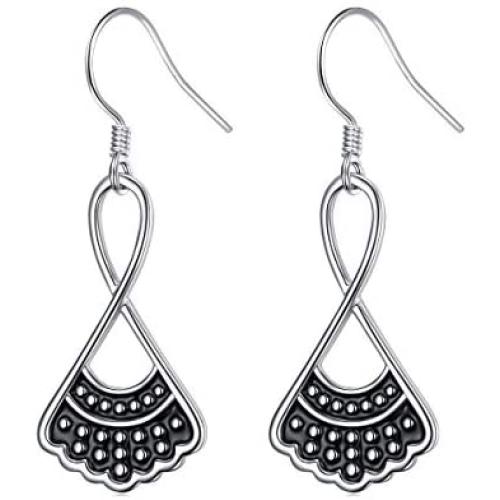 Sterling Silver RBG Dissent Collar Earrings Dangle Drop Stud Jewelry Gifts for Women Fan of Ruth Bader Ginsburg