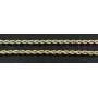 Hollow Rope Chain Real 10K Yellow Gold Necklace 2.5MM 16'' to 28'' Hollow Rope Chain Real 10K Yellow Gold Necklace 2.5MM 16'' to 28''