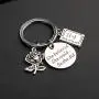 ENSIANTH Inspirational Gift The Beast Jewelry A Tale As Old As Time Keychain Princess Keychain Wedding Gift for Her