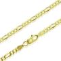 Michael Zweig 925 Sterling Silver Ankle Bracelets for Women - Figaro Chain Sterling Silver | 2.95 mm Thickness with Spring Ring, Italy Tag