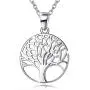 Agvana Sterling Silver Tree of Life Necklace Earrings Jewelry Set Gifts for Women Girls Agvana Sterling Silver Tree of Life Necklace Earrings Jewelry Set Gifts for Women Girls