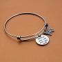 AKTAP Inspirational Bangle Bracelets Believe You Can and You Will Butterfly Charm Bracelet Encouragement Gift Faith Bracelet