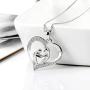 MUATOGIML Mothers Birthday Gifts 925 Sterling Silver Love You Mom Heart Infinity Pendant Necklace for Women Nana