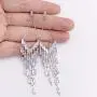 SELOVO Long Chain Tassel Wedding Clear Drop Dangle Earrings Rhinestone Zircon Crystal Silver Tone SELOVO Long Chain Tassel Wedding Clear Drop Dangle Earrings Rhinestone Zircon Crystal Silver Tone