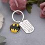 WSNANG Batman Movie Inspired Gifts DC Superhero Gifts Dark Knight Batman Keychain Batman Fans Fandom Jewelry