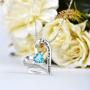 Heart Necklace for Women S925 Sterling Silver You are My Sunshine Heart Pendant Necklaces Gifts Jewelry for Women Girls