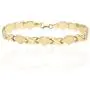 10k Yellow Gold Diamond Cut XO Hearts & Kisses Bracelet 7.25'' 8'' 10k Yellow Gold Diamond Cut XO Hearts & Kisses Bracelet 7.25'' 8''