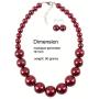 HaHaGirl Faux Pearl Strands Costume Jewelry for Women Include Necklace and Earrings Set
