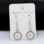 Uloveido Charms Real Mustard Seed Earrings for Women Girls, Stainless Steel Dangle Drop Earrings Y582