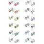 FIBO STEEL 12 Pairs CZ Stud Earrings for Women Birthstone Piercing Earring for Tragus Cartilage 3-8MM FIBO STEEL 12 Pairs CZ Stud Earrings for Women Birthstone Piercing Earring for Tragus Cartilage 3-8MM