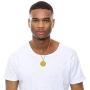 Forever 24KT Gold Plated 2 sided Medallion Memorial Necklace | Rope 24” Goldtone Chain | Basketball Tribute to Number 8, 24 Jersey | 1978-2020 G.O.A.T