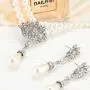 Asooll Wedding Bride Pearl Choker Necklace Earring Set Silver Layered Pendant Neck Chain Bridal Rhinestone Necklaces Jewelry Set with Pearl Earring for Women and Girls Asooll Wedding Bride Pearl Choker Necklace Earring Set Silver Layered Pendant Neck Chain Bridal Rhinestone Necklaces Jewelry Set with Pearl Earring for Women and Girls