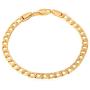 U7 Men Women Cuban Link Bracelet|Stainlss Steel 18K Gold Plated Diamond Cut 3mm 5mm 6mm 7mm 9mm 12mm Wide Miami Curb Chain Wrist Bracelet, Length 6.5'' 7.5'' 8.26'', with Gift Box