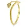 Egyptian Serpent Style Wrap Snake Green Eye CZ Cubic Zirconia Bypass Bangle Bracelet for Women 14K Gold Plated Bras Egyptian Serpent Style Wrap Snake Green Eye CZ Cubic Zirconia Bypass Bangle Bracelet for Women 14K Gold Plated Bras