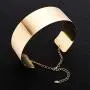 W WOOGGE Women Collar Necklace Choker 18K Gold Silver Chunky Chain Necklace for Girls Costume Cosplay Halloween Party W WOOGGE Women Collar Necklace Choker 18K Gold Silver Chunky Chain Necklace for Girls Costume Cosplay Halloween Party