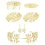 ORAZIO 6Pcs Grecian Goddess Costume Accessories Set Greek Leaf Headband Coil Bracelet Artificial Pearl Earrings Golden Leaves Bridal Hair Comb for Women Wedding Party ORAZIO 6Pcs Grecian Goddess Costume Accessories Set Greek Leaf Headband Coil Bracelet Artificial Pearl Earrings Golden Leaves Bridal Hair Comb for Women Wedding Party