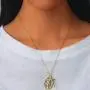 Avanlin Vintage Virgin Mary Necklace Gold Cross Pendant Necklaces Chain Charm Jewelry for Women and Girls
