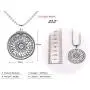 VASSAGO Stainless Steel Fourth Pentacle of Mercury Pendant Necklace Key of Solomon Seal Round Charm Wide Chain Talisman Jewelry for Men VASSAGO Stainless Steel Fourth Pentacle of Mercury Pendant Necklace Key of Solomon Seal Round Charm Wide Chain Talisman Jewelry for Men