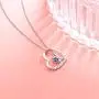 Sterling Silver Forever Love Animal Heart Pendant Necklace for Women Girlfriend Daughter Graduation Gift, 18 Inches Sterling Silver Forever Love Animal Heart Pendant Necklace for Women Girlfriend Daughter Graduation Gift, 18 Inches