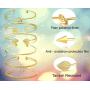 Women’s Chunky Gold Chain Bangles Stackable Bracelet Sets for Women Girls
