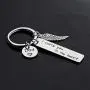Gzrlyf I Carry You in My Heart Keychain Mom Dad Memorial Gifts for Daughter Son