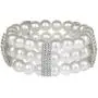 ROFIFY Women Crystal Fashion Rhinestone Faux Pearl Elastic Bangle Girls Flapper Accessories Jewelry Bracelet FJ19